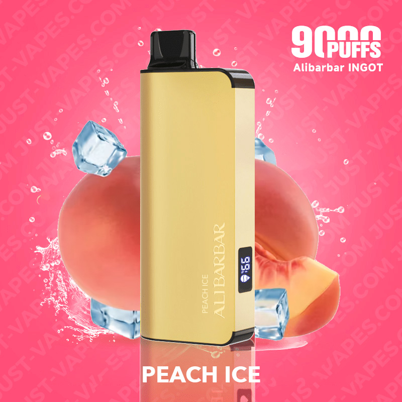 ALIBARBAR-PEACH-ICE PEACH ICE – ALIBARBAR INGOT – 9000 PUFFS - Image 1