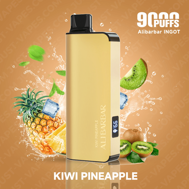 alibarbar-vape-9000-kiwi-pineapple-ingot KIWI PINEAPPLE – ALIBARBAR INGOT – 9000 PUFFS - Image 1
